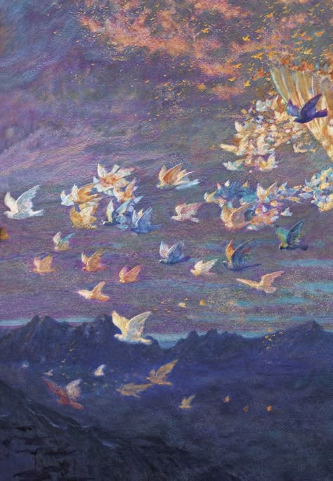 Wings of the Morning (detail) Edward Robert Hughes Edward Robert Hughes, Robert Hughes, Pre Raphaelite Art, John Everett Millais, Pre Raphaelite, Impressionism Art, Ethereal Art, Pretty Art, Impressionism