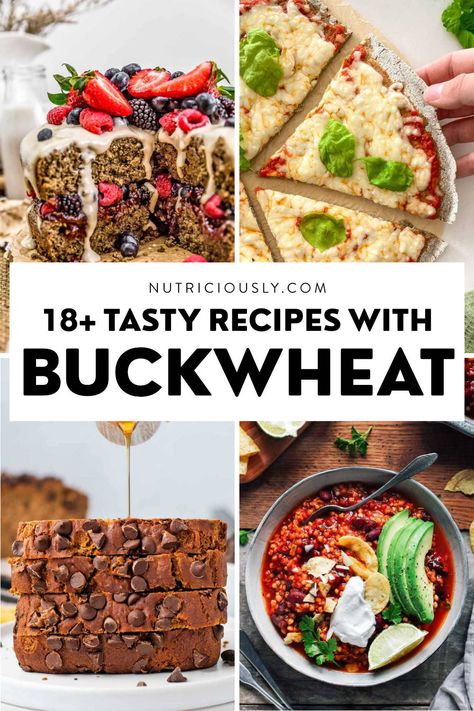 18 Tasty Buckwheat Recipes (Savory & Sweet!) 2 Buckwheat Breakfast Recipes, Recipes With Buckwheat, Tartary Buckwheat Recipes, Himalayan Tartary Buckwheat Recipes, Buckwheat Groats Recipes, Groats Recipe, Buckwheat Recipes, Wheat Free Recipes, Vegan Lunches