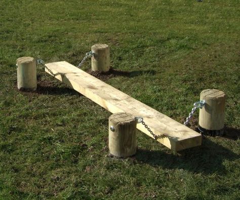 Wooden Wobble Board | Caledonia Play Play | Wooden Play Equipment Goat Playground, Wobble Board, Outdoor Play Areas, Diy Playground, Play Ground, Outdoor Play Area, Kids Outdoor Play, Natural Playground, Outdoor Classroom