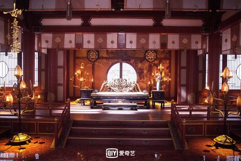 Chinese Interior Design, Chinese Courtyard, Asian Interior Design, Royal Room, Royal Bedroom, Historical Interior, Chinese Interior, Asian Interior, Oc Inspiration