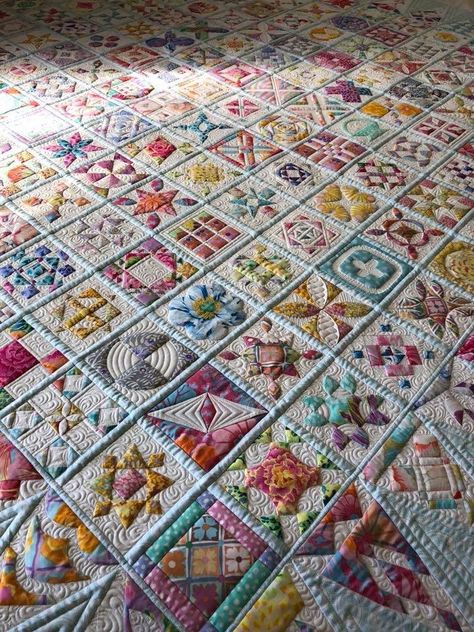 Brynwood Needleworks: If I Ever... Dear Jane Quilt, Crumb Quilt, Kaffe Fassett Quilts, Baby Jane, Free Motion Quilt Designs, Sampler Quilts, Sampler Quilt, Art Quilt, Kaffe Fassett