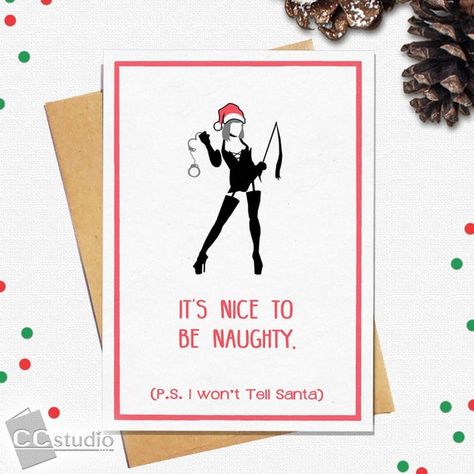 Dirty Christmas Cards, Rude Christmas Cards, Husband Christmas Card, Funny Xmas Cards, Christmas Card Messages, Funny Wedding Cards, Funny Holiday Cards, Rude Birthday Cards, Dog Christmas Card