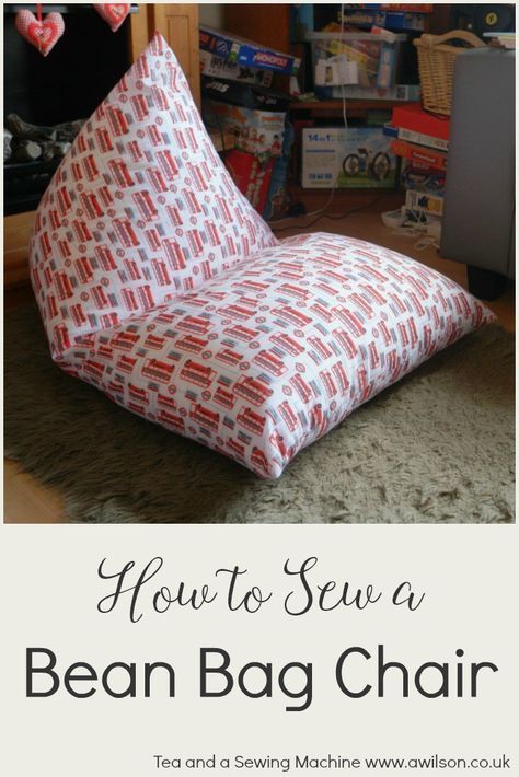 how to sew a bean bag chair Bean Bag Chair Pattern, How To Make A Bean Bag, Bean Bag Pattern, Diy Bean Bag Chair, Diy Bean Bag, Bean Bag Filling, Bean Chair, Kids Bean Bags, Trendy Sewing