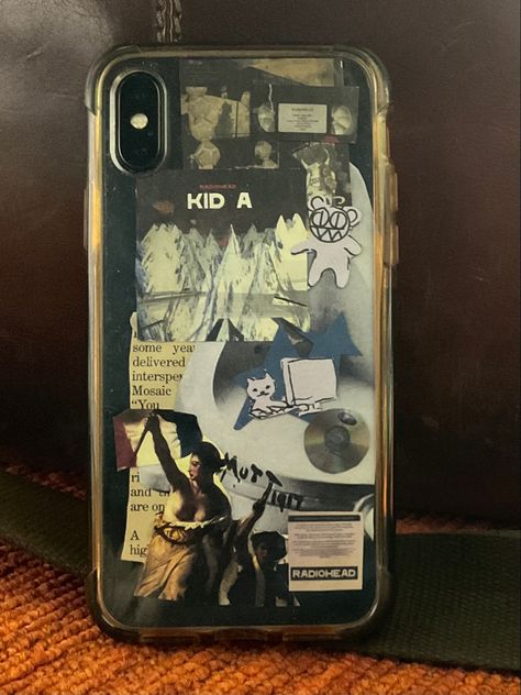 Phone Case Stickers Radiohead, Radiohead Phone Case, All I Need Radiohead, Airpod Cases Aesthetic, Radiohead Wallpaper, Clear Phone Case Design, Diy Phone Case Design, Retro Phone Case, Funny Prank Videos