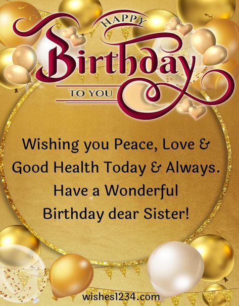 Birthday Blessings For Sister, Birthday Wishes For Older Sister, Big Sister Birthday Wishes, Birthday Prayer For Sister, Birthday Quotes Short, Birthday Wishes For Elder Sister, Happy Birthday Elder Sister, Short Birthday Wishes For Sister, Birthday Greetings For Myself