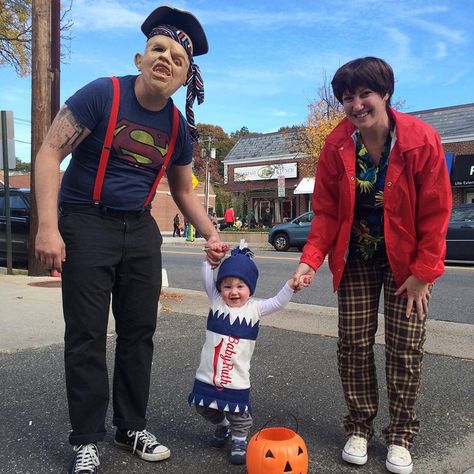 The Goonies Halloween Costume, Goonies Halloween Costume, Dennis The Menace Costume, Goonies Costume, Cute Family Halloween Costumes, Goonies Halloween, Goofy Costume, 90s Halloween Costumes, Awesome Costumes