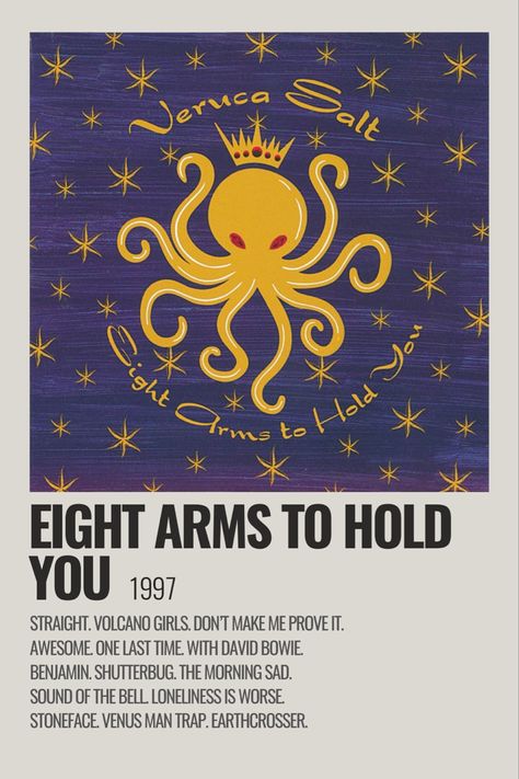 veruca salt eight arms to hold you Veruca Salt Poster, The Virgin Sewerslides Poster, Glaive Music Poster, The Virgin Sewerslides Movie Poster, Veruca Salt Poster Band, Audioslave Poster, Veruca Salt, Strange Music, Polaroid Posters