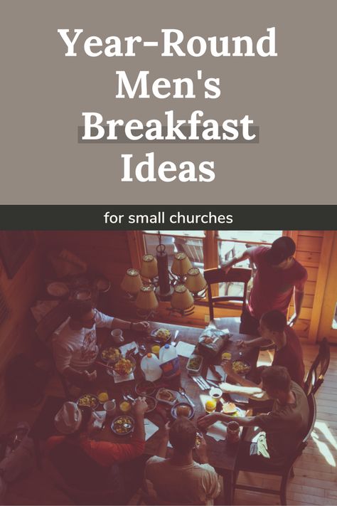 Mens Breakfast Fellowship, Men’s Breakfast Ideas, Mens Devotional, Mens Conference, Men's Ministry, Fellowship Ideas, Church Fellowship Ideas, Church Group Activities, Prayer Breakfast