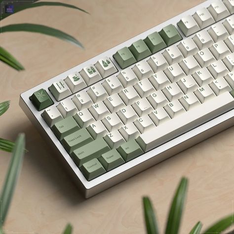 Keycap Set, Key Cap, Key Caps, Forest Theme, Bamboo Forest, Computer Setup, Pc Setup, Desk Set, Mechanical Keyboard