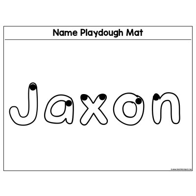 CreatePrintables - Name Playdough Mat Name Playdough Mats, Name Kits For Kindergarten, Play Dough Name Mats Free, Play Doh Name Mats Free, Playdoh Name Mats Free, Name Playdough Mats Free Printables, Name Mats Free Printable, Playdough Name Mats Editable, Name Practice For Preschool