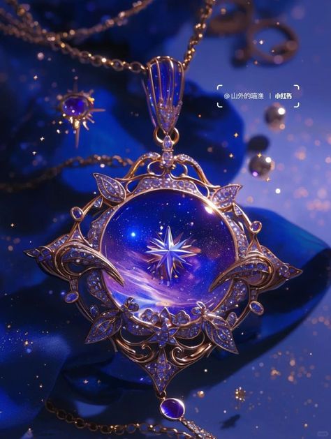 Violet Magic, Fantasy Jewelry Magic, Magical Stuff, Magical Necklace, Fantasy Jewellery, Dream Inspiration, Magic Necklace, Fairy Tale Jewelry, Treasure Jewelry