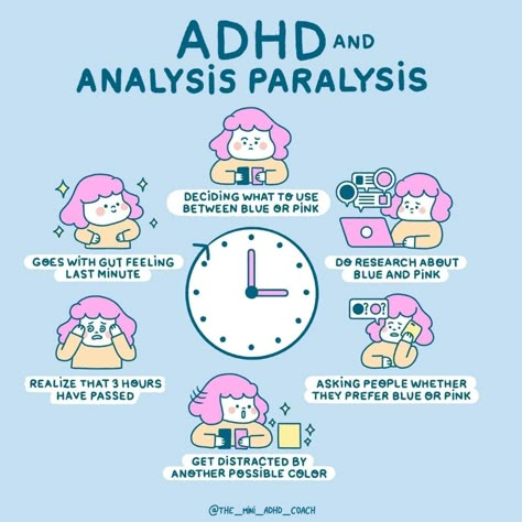 Do you struggle to make decisions 😬 ? It can be challenging for ADHD brains to make some decisions 👀 !We often end up deciding last minute 😅 | The Mini ADHD Coach Blog Coping Strategies, Burn Out, Mental And Emotional Health, Mental Health Awareness, Emotional Health, Psych, Counseling, Psychology, Self Care