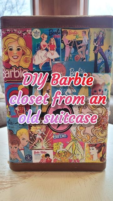 Barbie closet diy, easy, cheap, from thrifted materials Storage Ideas For Barbie Dolls, Barbie Clothes Storage Diy, Barbie Dresser Diy, Diy Doll Closet Ideas, Diy Barbie Wardrobe Closet, Barbie Accessories Storage Ideas, Barbie Clothes Storage Ideas, Organizing Barbie Stuff, How To Organize Barbie Stuff