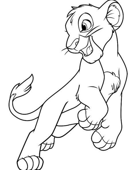 Simba Outline, Disney Characters Christmas, Dog Design Art, Lion King Drawings, Lion King Pictures, Love Coloring Pages, Lion King Art, Roi Lion, Horse Coloring Pages