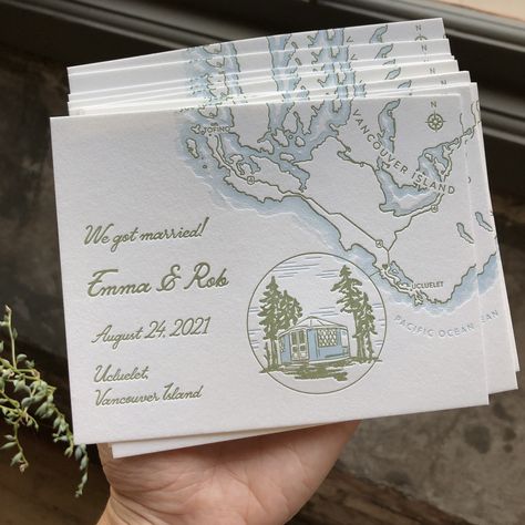 We Got Married Announcement, Elopement Cards, Elopement Announcement Cards, Elopement Invitations, We Eloped Announcement, Elopement Invitation, Elopement Announcement, Washington Weddings, Announcement Cards