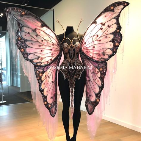 Butterfly Carnival Costume, Fae Wings, Winx Aesthetic, Funny Optical Illusions, Butterfly Fairy Wings, Elf Fairy, Fairy Halloween Costumes, Butterfly Costume, Carnival Costume