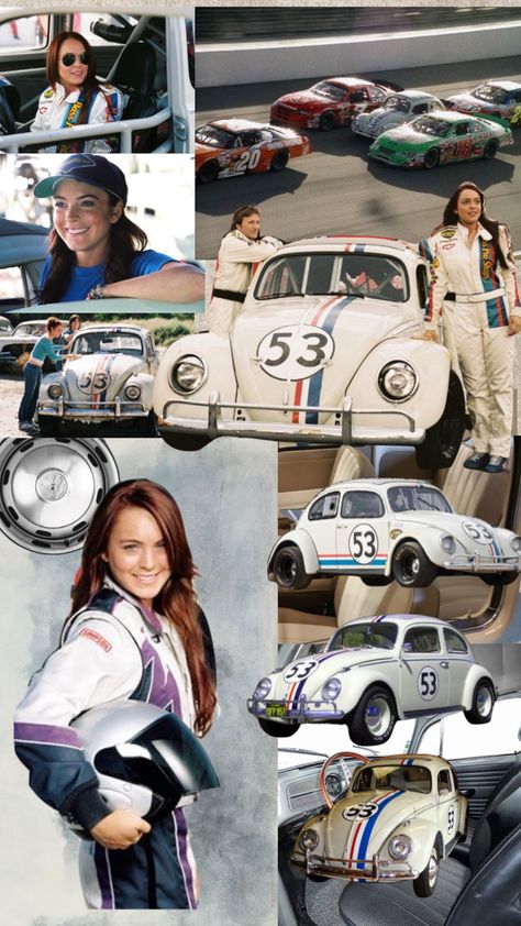 Herbie Car, Herbie Fully Loaded, Auto Poster, Disney Stars, Lindsay Lohan, Vw Beetles, Volkswagen Beetle, College Fashion, Vw Golf