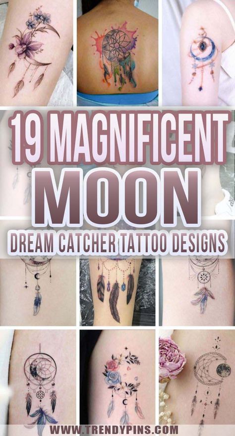 Unique Dream Catcher Tattoo, Moon Dreamcatcher Tattoo, Moon Dream Catcher Tattoo, Feminine Moon Tattoo, Dream Catcher Tattoos, Atrapasueños Tattoo, Moon Dream Catcher, Side Thigh Tattoos, Saturn Tattoo