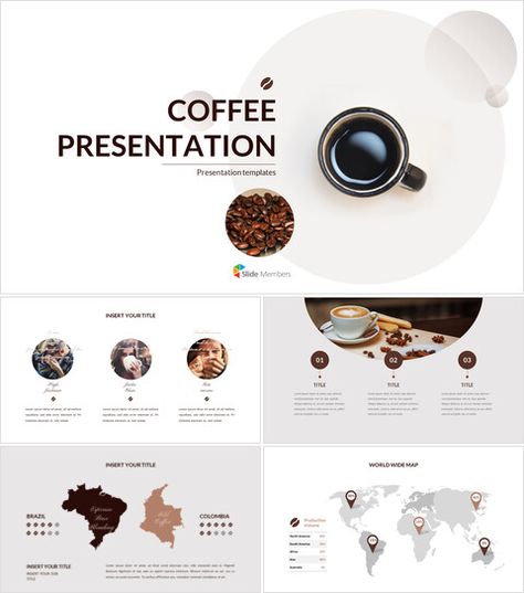 Coffee Process, Coffee Presentation, Presentation Slides Design, Slides Design, Slide Presentation, Natural Coffee, Powerpoint Presentation Design, Powerpoint Themes, Design Presentation