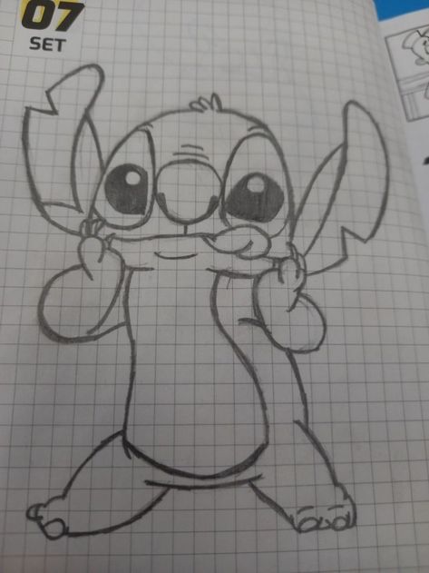 Stitch Sketch Drawings Easy, Drawing Ideas Easy Disney, Stitch Sketch, Character Tattoos, Easy Disney Drawings, Disney Drawings Sketches, Lilo And Stitch Drawings, Spiderman Art Sketch, Cartoon Character Tattoos