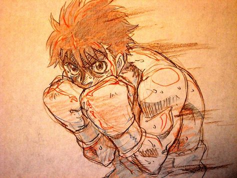 Hajime no Ippo art ! Box Manga, 1366x768 Wallpaper, Hajime No Ippo, Arte Sketchbook, Anime Dragon Ball Super, Anime Character Drawing, Anatomy Art, Hi Guys, Anime Sketch