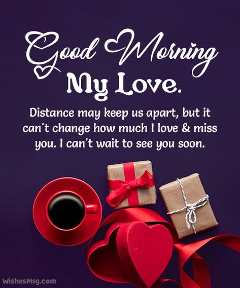 Good Morning Messages For Her In Long Distance - WishesMsg Sweet Morning Messages, Good Morning For Her, Good Morning Couple, Good Morning Love You, Morning Message For Her, Morning My Love, Morning Message For Him, Good Morning For Him, Romantic Good Morning Quotes