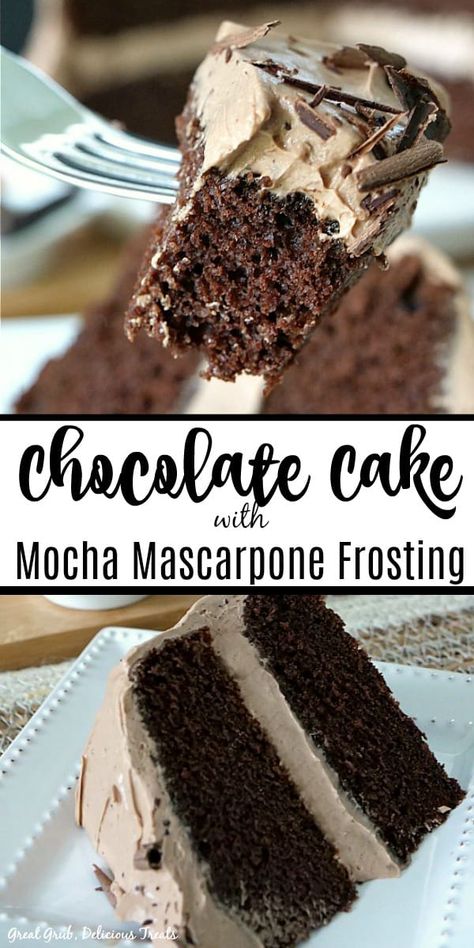 Espresso Mascarpone Creme, Mocha Filling For Cake, Chocolate Desert, Chocolate Mascarpone, Chocolate Espresso Cake, Espresso Cake, Mocha Frosting, Delicious Chocolate Cake, Mascarpone Frosting