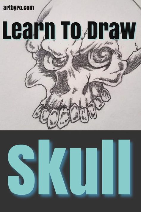 How To Step By Step Draw, Skull Artwork Sketches, Cool Skull Drawings Easy, Skull Drawing Tutorial Step By Step, Cool Sketch Ideas Easy Step By Step, How To Draw Skulls Step By Step, Skull Art Drawing Sketches, How To Draw A Skull Step By Step Easy, Cool Skull Drawings Sketches