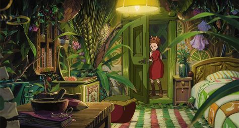 The Secret World Of Arrietty, 하울의 움직이는 성, Ghibli Museum, Secret World Of Arrietty, Personajes Studio Ghibli, Studio Ghibli Background, Ghibli Artwork, The Secret World, Studio Ghibli Movies