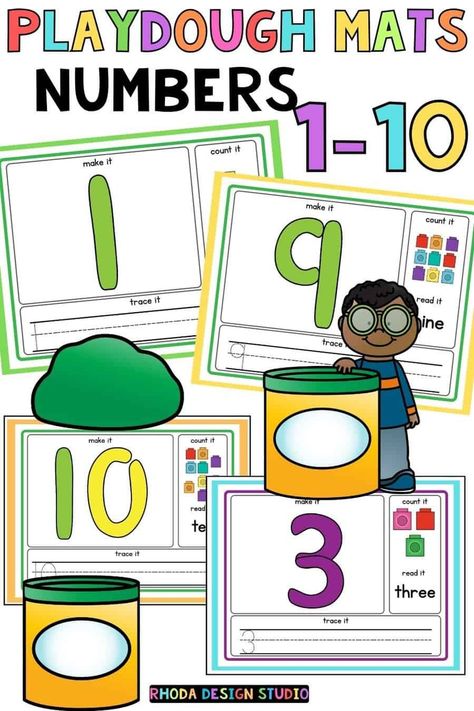 These play-doh mats are a fun and educational activity to do with your little one. I want to share with you an these awesome free activity mats that combine learning numbers 0-10 with hands-on fun. What are Play-Doh Number Mats? They’re essentially printable sheets with each number 0-10 on them. These ones include counting cubes,... Playdough Number Mats Free, Playdoh Number Mats, Playdough Number Mats, Playdough Numbers, Play Doh Activities, What Is Play, Playdoh Mats, Prek Math, Playdough Mats