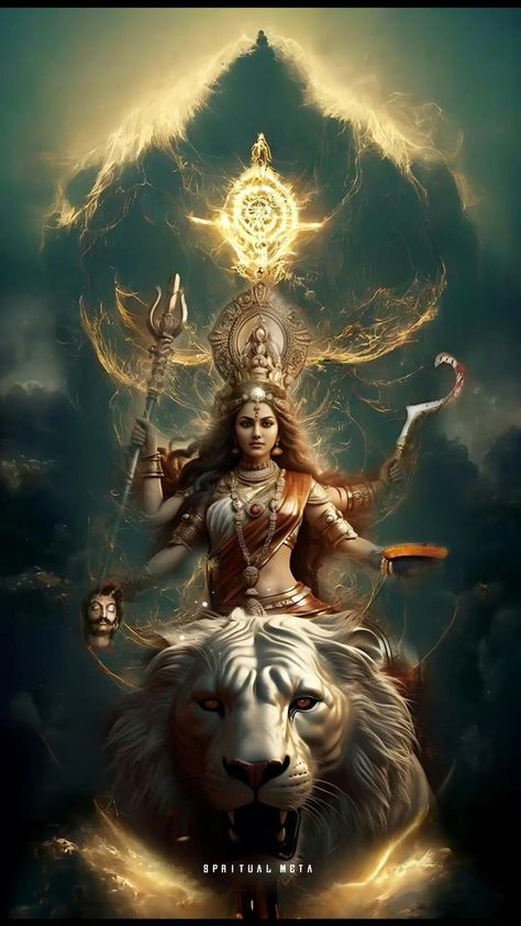 Maa Durga Aarti, Durga Aarti, Kiran Mazumdar Shaw, Durga Maa Pictures, Green Screen Effects Videos Design, Female Doctors, Navratri Puja, Powerful Mantras, Goddess Kali Images