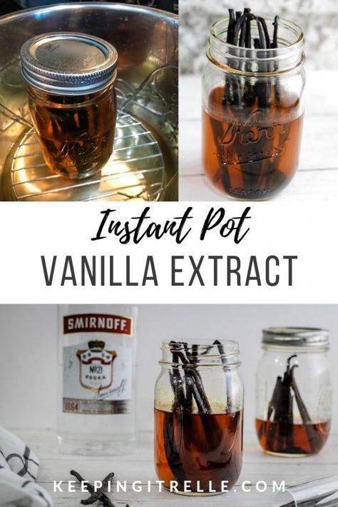 The dark, sweet, rich aromatic vanilla extract made in Instant Pot is one to die for, and personally my favorite. What used to take months of sitting and waiting can now be done in an hour. I’d call that a win. #keepingitrelle #instantpot #vanilla #homemade #recipe Instant Pot Vanilla Extract, Instant Pot Vanilla, Make Vanilla Extract, Vanilla Extract Recipe, Diy Gifts For Christmas, Homemade Holiday Gifts, Homemade Vanilla Extract, Cooking Game, Homemade Holiday