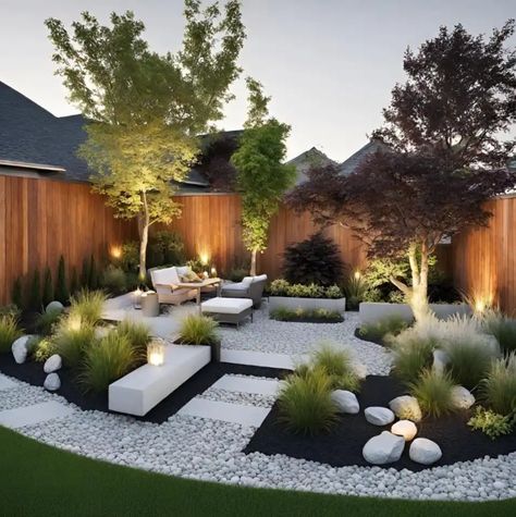 New Build Front Garden Ideas Uk, Modern Garden Design Luxury Backyards, 2 Tier Garden, Minimalist Landscaping, Minimalist Garden, Modern Backyard Landscaping, Backyard Renovations, Backyard Remodel, Home Garden Design