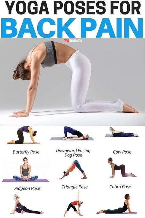 Yoga Poses For Back Pain, Lower Back Pain Stretches, Low Back Pain Relief, Yoga Poses For Back, Lower Back Pain Exercises, Yoga Kurse, Yoga For Back Pain, Lower Back Pain Relief, Exercise Program