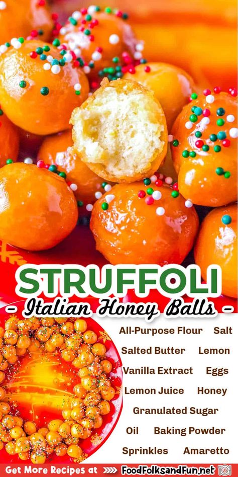 Honey Balls Italian, Classic Italian Christmas Cookies, Christmas Italian Cookies, Easy Struffoli Recipe, Holiday Baking Trends, Struffoli Recipe Italian, Kookie Cookies, Italian Struffoli, Italian Christmas Dessert Recipes