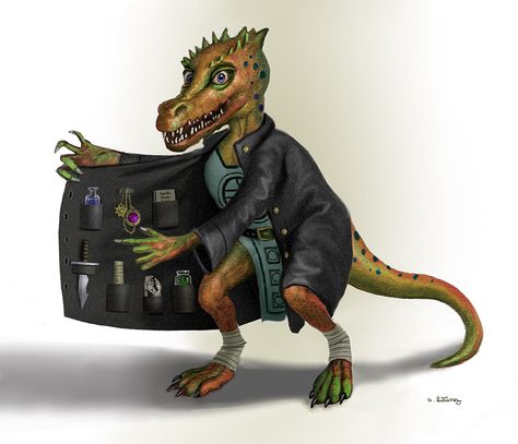 Back-alley kobold pusher. Arcane Trickster, Dnd Minis, Pathfinder Rpg, Dnd Monsters, Fantasy Races, Medieval Times, Character Study, Fantasy Monster, Fantasy Rpg