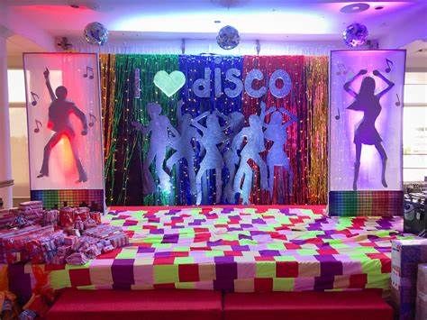 Disco Themed Party | Disco theme parties, Disco theme ... Disco Party Decorations 70s, Disco Theme Parties Decorations, Disco Floor, 70s Party Theme, Disco Theme Party, 70s Theme Party, Homecoming Floats, Theme Party Ideas, Disco Birthday Party