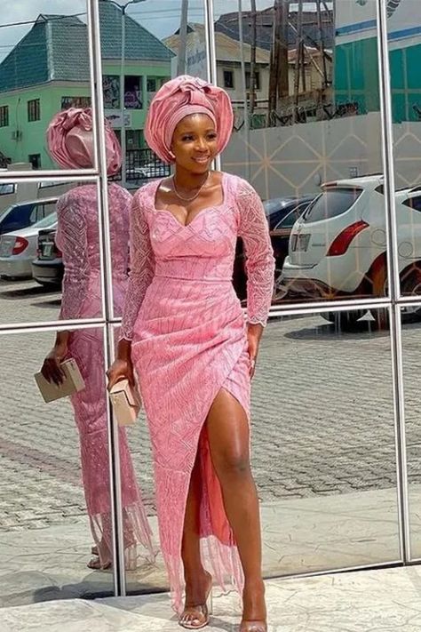 Asp Ebi Lace Styles, Simple Lace Gown Styles Aso Ebi, Simple Asoebi Styles Lace, Beautiful Lace Gown Styles, Latest Lace Gown Styles Aso Ebi, Lace Gown Styles Aso Ebi, Ankara Long Gown Styles For Ladies, Lace Asoebi Styles, Aso Ebi Dresses