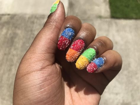 Sour Gummy Worms! #nail #idea #polish #trend Sour Gummy Worms, Gummy Worms, Nail Idea, Nail Trends, Turquoise Ring, Nail Polish, Turquoise, Nails