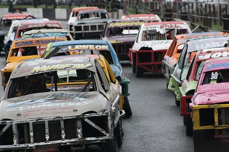 stock car Racing Demolition Derby Aesthetic, Demolition Derby Cars, Banger Racing, Racing Photography, Demo Derby, Dirt Track Cars, Race Photography, Demolition Derby, Derby Cars