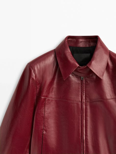 Cherry Red Leather Jacket, Ray Core, Red Jacket Leather, Style Roots, Burgundy Leather Jacket, Guts Tour, Lana Del Ray, Style Upgrade, Long Red