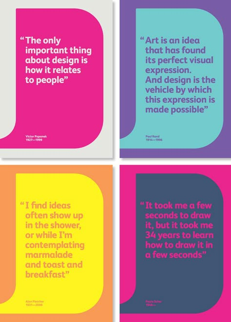 Pull Quotes Design, Quote Page Design, Design Thinking Poster, Pull Out Quotes Design, Quote Design Ideas, Quote Graphic Design Layout, Testimonial Poster Design, Paula Scher Quotes, Testimony Design