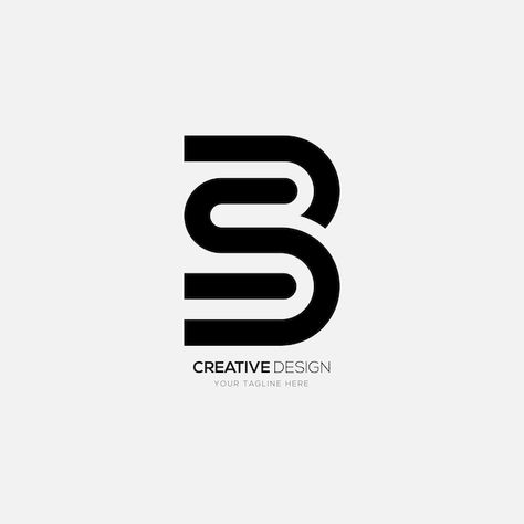 Sb Design Logo, B S Logo Design, B And S Logo, Typo Logo Design Ideas, S B Logo Design, B Typography Logo, Sb Logo Design Letter, S Typography Logo, S Logo Design Ideas