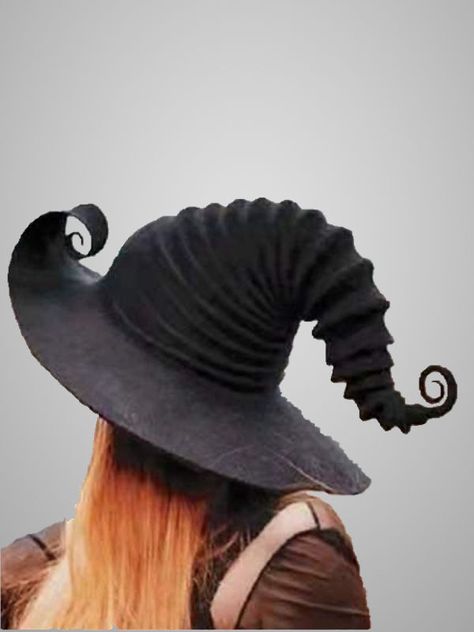 Halloween Costume Spell Witch Hat Black One Size Witchy Weekend, Witch Fancy Dress, Witch Wardrobe, Hat Cosplay, Medusa Gorgon, Witch Cosplay, Black Witch Hat, Dark Witch, Halloween Witch Hat