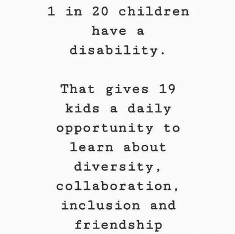 Everyone has the opportunity to learn.   #inclusion #disability #disability awareness Inclusion Quotes, Special Needs Quotes, Awareness Quotes, Velcro Shoes, Parenting Quotes, Inspiring Quotes, Special Education, Inspire Me, Life Lessons