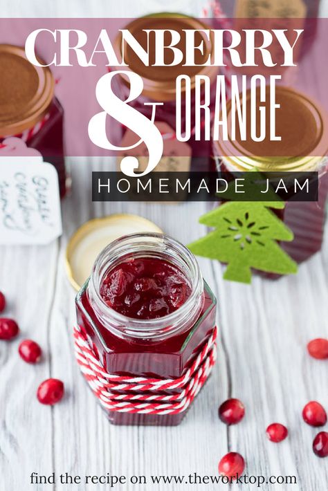 Cranberry Orange Jam (Marmalade) - Perfect for Holidays | The Worktop Cranberry Orange Jam, Cranberry Jam Recipe, Marmalade Chicken, Canning Instructions, Cranberry Orange Sauce, Orange Jam, Cranberry Jam, Breakfast And Brunch, Infused Water Recipes