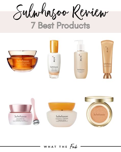 Sharing an honest Sulwhasoo review and my top 7 product picks! Sulwashoo Skincare, Sulwhasoo Skincare, Best Korean Skincare Products, Best Korean Skincare, Korean Skincare Products, Routine Aesthetic, Date Night Makeup, Baking Soda Cleaning, Skincare Regimen