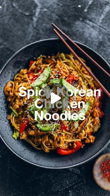 Sneh Roy | Cook Republic on Instagram: "🔥 Want to spice up your weeknight noodle routine? Then you’ll want to make my delicious Spicy Korean Chicken Noodles! Korean food is so hot and trendy right now! With easy accessibility of ingredients, it is an exciting cuisine to try out in the comfort of your kitchen. I use @lilydalefreerange chicken mince for this recipe. Chicken mince caramelized in a hot wok with aromatics, in season veggies, chewy udon noodles and that fiery Korean stir-fry sauce packed with umami and incredible flavour. Super easy great way to elevate the humble chicken mince. A 20-minute weeknight dinner you will make on repeat! Save the Recipe now! Lilydale Free Range Chicken available at @colessupermarkets #LilydaleFreeRangeChicken #dedicationyoucantaste #noodlerecipe #kor Korean Udon Noodle Recipe, Chicken Udon Noodle Recipe, Korean Stir Fry Sauce, Chicken Udon Noodles, Noodles Korean, Gochujang Paste, Chicken Udon, Korean Stir Fry, Spicy Korean Chicken