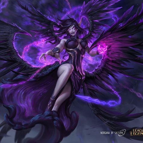 Morgana 💜 art by SATURN • • #leagueoflegends #leagueofmemes #art #riot #leagueoflegendsmemes #fanart #lol #leaguefanart… League Of Legends Morgana, Morgana Lol, Morgana League Of Legends, Xmen Characters, Play League Of Legends, League Memes, The Fallen Angel, League Of Legends Memes, Go Game