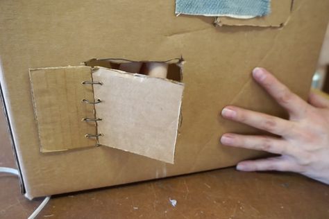 6 Easy Tinkering Hinges : 7 Steps (with Pictures) - Instructables Hinges Diy, Small Binder, Make A Door, Cardboard Toys, Busy Board, Diy Cardboard, Corrugated Cardboard, Wall Board, Cardboard Crafts